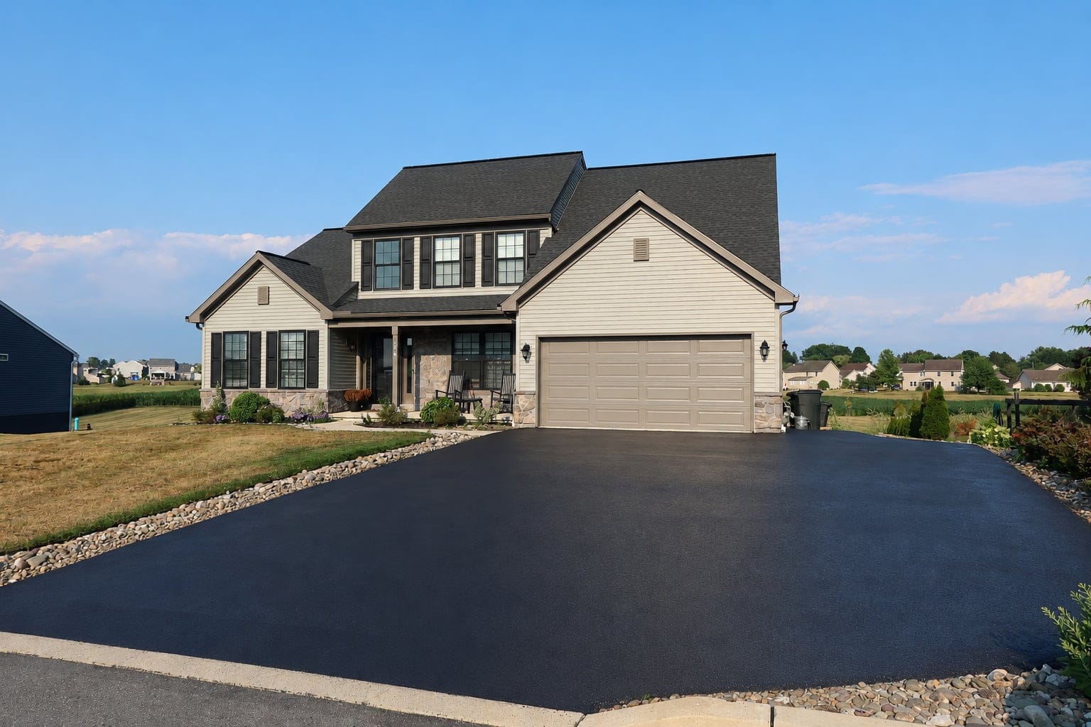 Fresh & Sealcoated & Driveway & Residential from R. Youtz Asphalt Maintenance